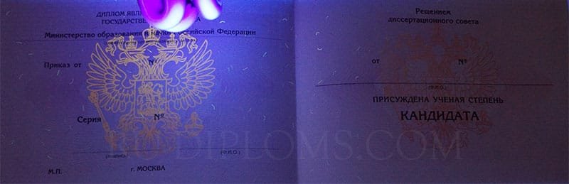 Диплом доктора наук, кандидата наук  